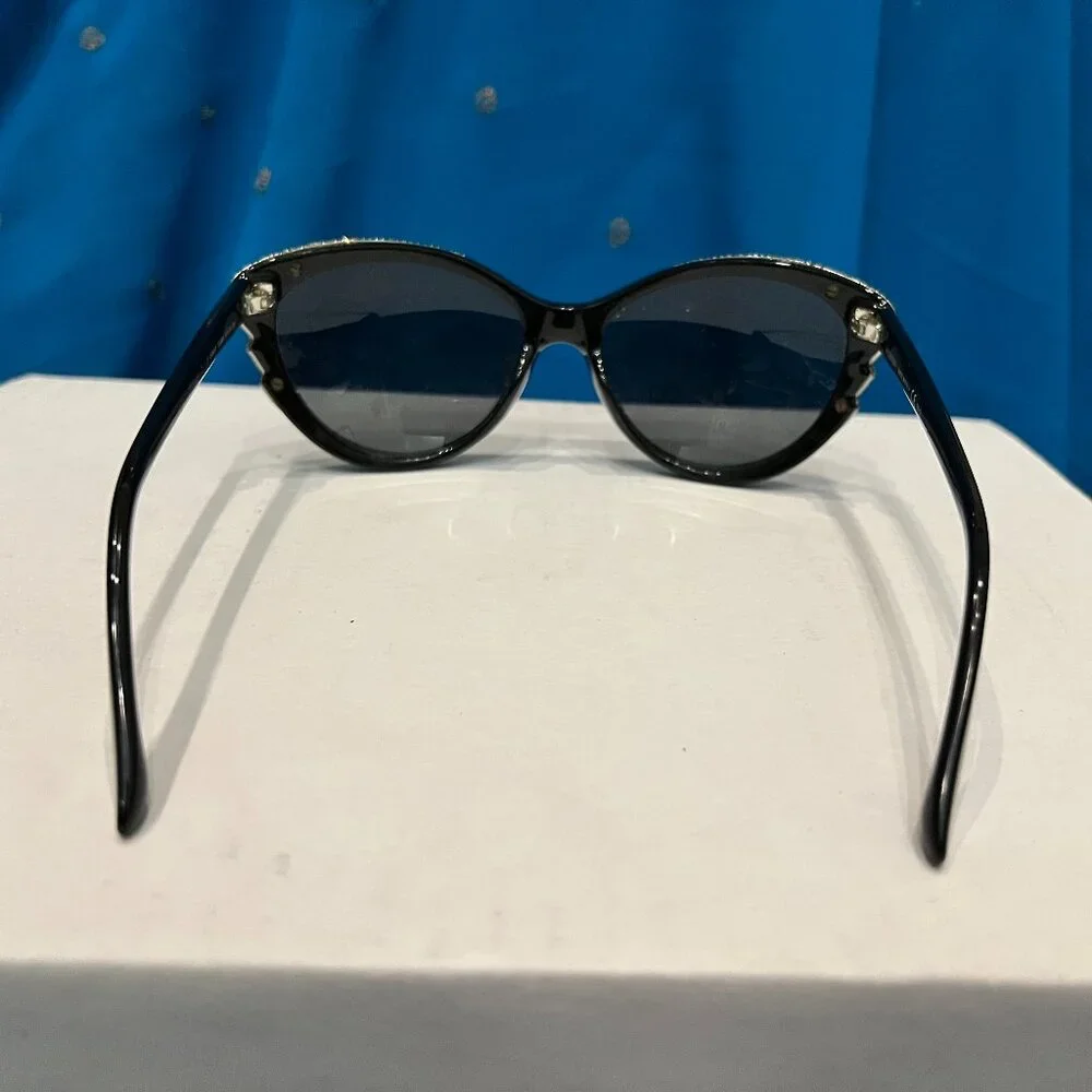 Valentino Sunglasses - Black with Crystals - Picture 3 of 14